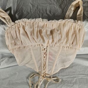 Edikted NWT Elegant Cream Women's Intimate Bustier